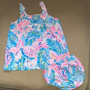Lilly Pulitzer 12-18 months tank top with bottoms